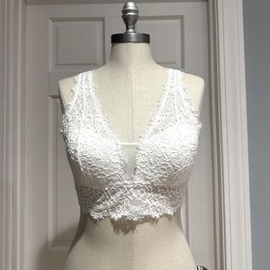Aerie Cream lace bralette